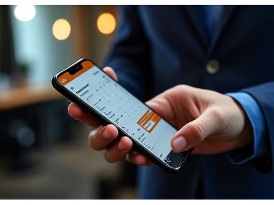 Stylish man checking barber appointment on a digital calendar, highlighting timely booking and cancellation